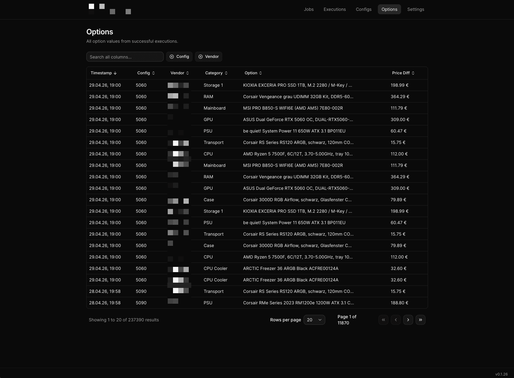 Options Page