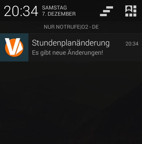 Benachrichtigung
