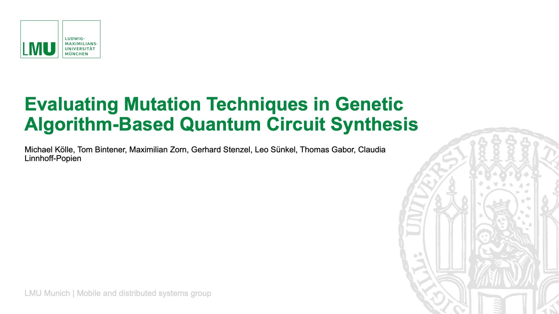 Evaluating Mutation Techniques in Genetic Algorithm-Based Quantum Circuit Synthesis